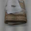 GarveeHome 2x6 Runner Rug for Hallway Washable Kitchen Rugs Non Slip Solid Tan Jute Digital Printing Modern Soft Low-Pile Scalloped Indoor Carpet for Entryway Laundry Room Floor Mats