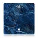 Healthkeep High Precision Digital Bathroom Scale with Step-On Technology LED Display Slim Design Max 180kg/400lb Marble Blue