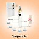 Blackhead Remover Pore Vacuum, USB Rechargeable Facial Pore Cleaner Kit, 5 Probes, Electric Acne Extractor Tool for Women and Men, White