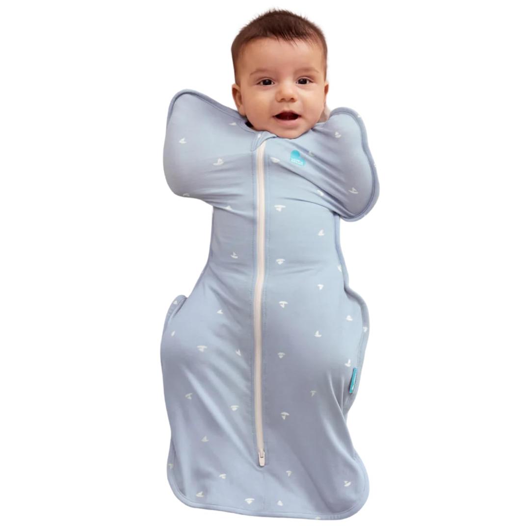 Love to Dream Swaddle Up Viscose from Bamboo, Arms Up Position, Soft and Sustainable Bamboo Fabric, Versatile Wearable Blanket, 1.0 TOG (20-24C) Ideal for Moderate Temps, Boats Mist, Newborn (Newborn (5-8.5 lbs.)) Love to Dream Swaddle Up Viscose from Bamboo, Arms Up Position, Soft and Sustainable Bamboo Fabric, Versatile Wearable Blanket, 1.0 TOG (20-24C) Ideal for Moderate Temps, Boats Mist, Newborn (Newborn (5-8.5 lbs.))