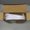 Sanwuta 6 Pcs Clear Hard Zipper Case Hard Plastic Zipper Pouches Makeup Bag Pencil Pouches Transparent Cases for Snacks Plastic Storage Organizer Box for Travel(Clear,7.87 x 5.9 x 2 Inch)