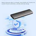 Lemorele Aluminum M.2 NVMe Enclosure,USB 3.2 Gen2 10Gbps Tool-Free ,SSD Enclosure for NVMe PCIe M-Key,Nvme USB Adapter Support UASP Trim for 2280 2260 2242 2230(Sata NOT Supported)
