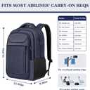 Extra Large Laptop Backpack, 17 Inch Travel Travel Backpack, Big Sturdy TSA-Friendly College School Computer Bag, Gifts for Men & Women Him Men Women, Blue