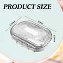 Kigley 4 Pcs Hair Tie Container Small Portable Travel Cotton Swab Holder Dispenser with Lid Plastic Box Storage Containers for Small Items, 3.94 x 2.76 Inch (4 Colors)