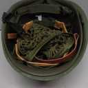 WW2 US Army M1 Helmet, WW2 Gear, WW2 Uniform, WW2 Helmet Metal Steel Shell Replica with Net/Canvas Chin Strap/Cat Eye Band DIY Painting