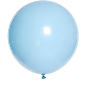 Pastel Blue Latex Party Balloons 10 Pack 36 inch Round Light Blue Balloons for Wedding Baby Shower Gender Reveal Birthday Party Decoration