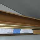 BlastHome Non-Adjustable Luxury Curtain Rods for Windows, 1 Rod Set, 9 foot Fixed Length (Two Rods Connect for a Seamless Look), Brushed Gold