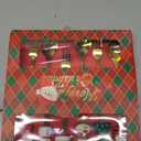 Christmas Forks and Spoons, Gold Dessert Set with 3 Spoons and 3 Forks, Stainless Steel, Gift Box for Festive Celebrations