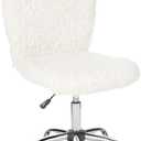 Urban Lifestyle Faux Fur Task Chair, White Shepra
