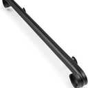 Vezek 5 Ft Wrought Iron handrail Stair Railing Grab Bar Kit Matte Black Rail Staircase Handrails