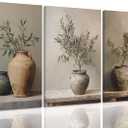 3Pcs Framed Vintage Vase Olive Branch Artwork Canvas Wall Art 16x24 in
Olive Branch Painting Picture Wall Decor, Still Life Plant Poster Print for Farmhouse Living Room Kitchen Home Dec