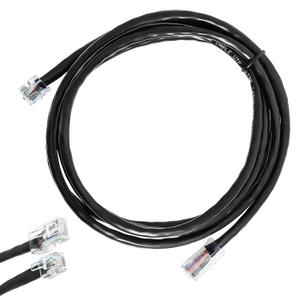 APG Printer Interface Cable CD-101A, RJ12 6-Pin to RJ45 8-Pin Male,Cash Drawer to Receipt Printer Connection, Compatible with Star TSP Series & Select Epson Printers (Black-5ft)