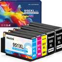 950XL 951XL Combo Compatible for HP 950 XL 951 XL Ink Cartridge Replacement for HP OfficeJet Pro 8600 8610 8620 8100 8630 8660 8640 8615 76DW 251DW (2 Black, 1 Cyan, 1 Magenta, 1 Yellow)