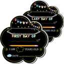 Rsgift Chalkboard First & Last Day of School 11.811.8 Inch, Double Sided Back to School Board, Reusable Kindergarten reschool 1st Grade Decorations Photo Props for Kids/Girls/Boys (Cloud)