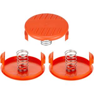 VineHii RC-100-P Replacement Trimmers Spool Cover Cap RC100P, 385022-03 Compatible with Black and Decker AF-100 GH900 GD600 GH610 GH912 ST6600 String Trimmer Weed Eater (3 Cap, 3 Spring)