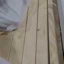 Merax Solid Wood King Size Velvet Bed Frame with Wingback Headboard, Modern Upholstered Platform with Walnut Wooden Legs, Strong Wooden Slats, No Box Spring Needed, Beige