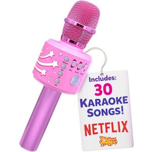 Move2Play Motown Magic, Bluetooth Karaoke Microphone | Includes 30 Famous Songs |Kids Karaoke Microphone | Birthday Gift for Boys and Girls Ages 3 4 5 6 7 8+