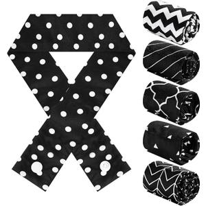 6 Pcs Cooling Neck Wrap with Button Ice Bandana Cooling Scarf for Neck Women Men Hot Summer Outdoors Activities