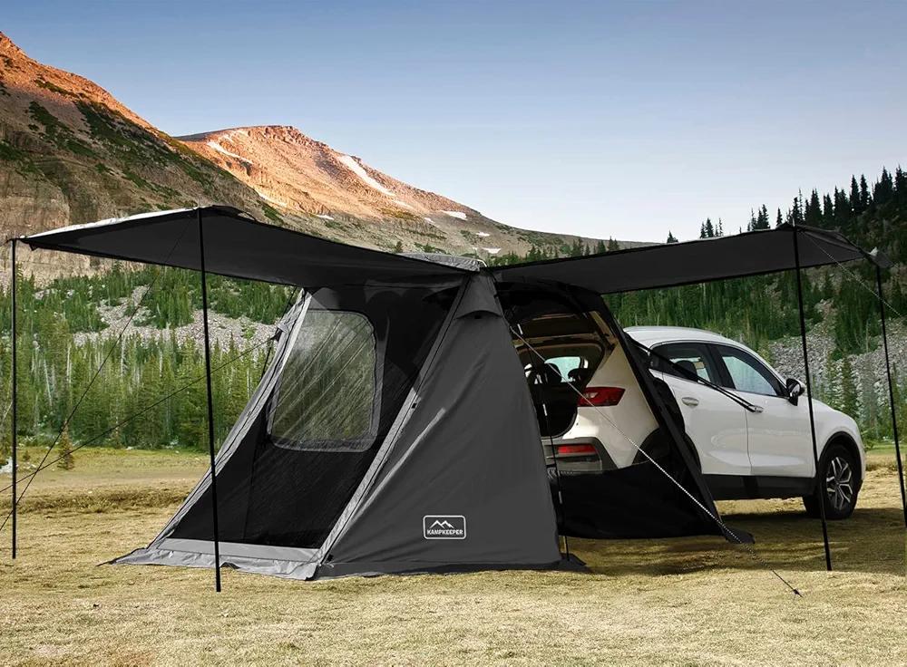 KAMPKEEPER SUV Car Tent, Tailgate Shade Awning Tent for Camping, Vehicle Camping Tents Outdoor Travel