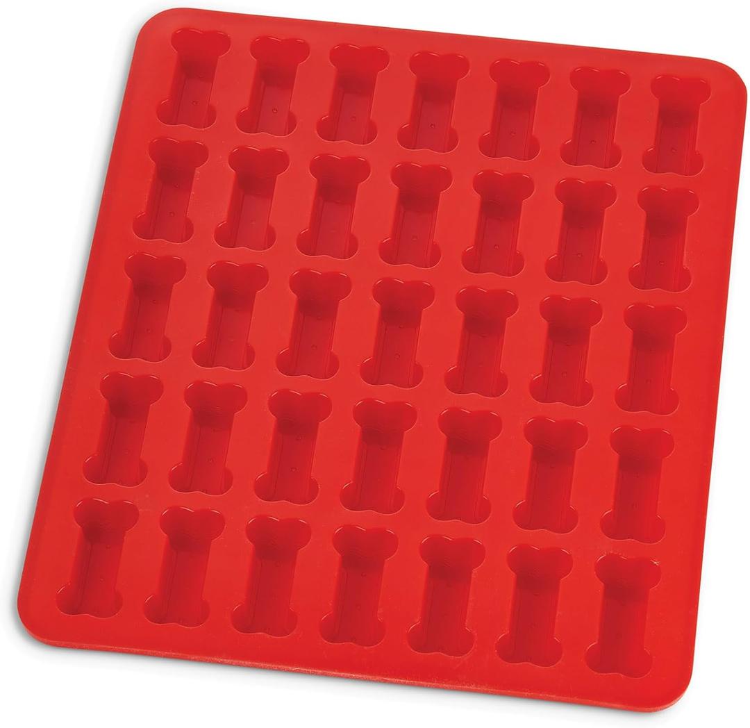 Mrs. Anderson's Baking Silicone Dog Biscuit Pan, Non-Stick European-Grade Silicone