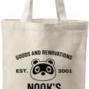 WDSXWH Racoons Character Tote Bag, Reusable Tote Shoulder Bag Casual, Merchandise Inspired Totes Bags, Funny Cartoon Character Fans Canvas Totes Bags