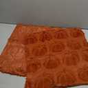Rust Red Fall Pumpkin Decorative Throw Pillow Covers Set of 2, 18x18 Inch Soft Plush 3D Embroidered Halloween Pillow Covers for Fall Decorations Farmhouse Cushion Covers for Thanksgiving