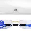 Clarity Blue Glasses for Women and Men Clarity Blue Light Glasses For Reading Eye Strain from Screen Computer Gaming Eye Glasses with Clear Frame & Travel Case