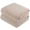 Bkinhwa bath Towels Large Bath Sheets Towels for Adults Bath Towel for Bathroom Multi Coloured 530g Thickened Coral Fleece Aldult Soft Comfortable Does Not Fade (70x140cm,Brown) 2 prs
