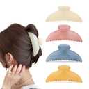 Hair Claw Clips for Thick Hair and Thin Hair (Pack of 4), Claw Clip for Women, Multicolor Large Hair Clow Clips for Long Hair, Fashion Hair Styling Accessories for Women