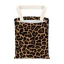 Hanging Car Garbage Bag, Cute Car Trash Can Bag, Automotive Accessories for Women Men Cute Black Brown Leopard