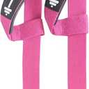 Professional Weight Lifting Straps for Bodybuilding, Powerlifting, Strength Training, Gym Workout (Pink)