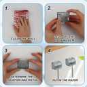 5 x 2pcs Wall Mount Razor Holder with Dust Cover Case, Waterproof Shower Razor Hanger Stand for Bathroom No-Drill Adhesive Shaving Rack Organizer Storage (Grey)