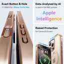 CASEKOO Gloss Gold for iPhone 16 Pro Max Case with Stand, [Compatible with MagSafe][16FT Military-Grade Protection] Shockproof 16 Pro Max Phone Cover 6.9 inch, Desert Titanium