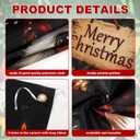 Christmas Door Cover, 72.89x35.43in Merry Christmas Front Door Cover Holidays Door Decorations Xmas Garage Door Covers for Door Porch Decor (Pet Peeping Style)