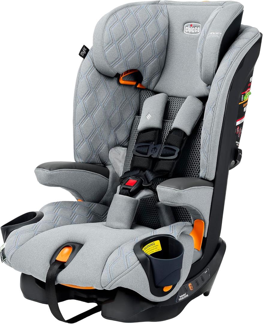 Chicco MyFit Harness + Booster Car Seat, 5-Point Harness and High Back Seat, MFG 08/2025