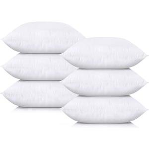 Utopia Bedding Throw Pillows (Set of 8, White), 18 x 18 Inches Pillows for Sofa, Bed and Couch Decorative Stuffer Pillow