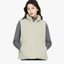 Women Corduroy Vest Quilted Warm Cotton Jacket Thickening Outerwear, Size XL