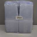 5.5 Inch Clear Square Nursery Pots with Drainage & Labels, 30Pcs Reusable Seed Starter Pots for Vegetables, Indoor Outdoor Gardening, Thick Transparent Plastic Plant Pots for Seed Starting