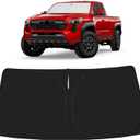 Proadsy 2025 Upgrade Windshield Sunshade Custom Fit 2024 2025 Toyota Tacoma 2Dr 4Dr Pickup Reflective Heat Sun UV Protector Foldable Front Window Shade Accessories