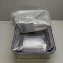 SZEE Stainless Steel Litter Box, Large Size, Fully/Half Enclosed Design, Foldable Front Door for Scooping, Activated Charcoal Odor Control, Prevent Splashing Out