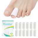 Silicone Toe Protectors  12 Pack Silicone Toe Sleeve for Hammer Toes, Corns, Calluses, Blisters  Soft Gel Toe Tube Pads for Pain Relief