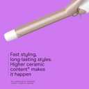 Conair Double Ceramic -Inch Curling Iron, -Inch Barrel Creates Tight Curls, Hair Curler for Use on Short, Medium, & Long Hair, White/Rose Gold