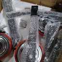 VEVOR Trailer Dolly, 3500lbs Tongue Weight Capacity, 18 inch and 22 inch Height Adjustable Trailer Dolly, with 2 inch Hitch Ball, Adjustable Handle Length, 8-inch Swivel Wheels, for Moving RV Trailer