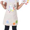 Dress Up America Kids Artist Costume  Painter Outfit with Apron, Beret, & Accessories  Halloween Role Play for Kids (Medium)
