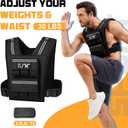 FUFF Adjustable Weighted Vest Men, 30 LB Weight Vest for Strength Training, Workout Vest Woman with Removable Iron Weights for Walking, Rucking, Running, Exercise