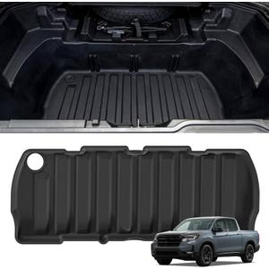 SMABEE Rear Truck Bed Lower Storage Mat for 2017-2026 Honda Ridgeline Crew Cab Under Bed Storage Liner Frunk Mat, TPE All Weather Frunk Mat Cargo Liner for Ridgeline Accessories Inteior Black