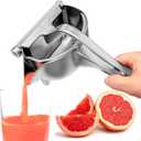 Hand Juicer Squeezer - Aluminum Lemon Squeezer for Effortless Juice Extraction - Manual Hand Press Juicer for Lemon, Orange, Lime, Grapefruit & Pomegranate, Durable Ergonomic Handle, Easy Clean Design