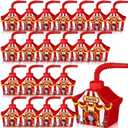 Tanlade 24 Pcs Circus Carnival Party Favor Gift Supplies Cups with Straws and Lids, 10 oz Plastic Circus Shape Drink Cups Bulk for Carnival Theme Party Supplies Boys Girls Birthday Favors