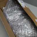 LAMU Shower Caddy Corner Tension Pole, Stainless Steel Shower Organizer, Strong Spring, 5 Adhesive Pads, 2.4 in Non-Slip Grid Base, Adjustable 4-Tier Basket, 4 Hooks, Fits Heights 37.8-124 in, Silver