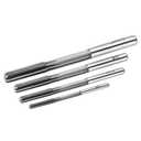 Chucking Reamer Set, 1/8" 3/16" 1/4" 5/16" Reamer, H7 Straight Flutes Lathe Machine Reamer, High Speed Steel Round Shank Milling Cutting Tool Reamer for Bore Machining 4pcs